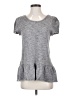 Leifnotes 100% Cotton Gray Short Sleeve Top Size S - photo 1