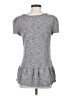 Leifnotes 100% Cotton Gray Short Sleeve Top Size S - photo 2