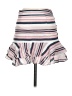 Paper Crane 100% Polyester Stripes White Casual Skirt Size M - photo 1