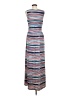 Lands' End Stripes Blue Casual Dress Size M - photo 2