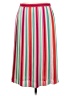 J.Crew 100% Polyester Stripes Red Casual Skirt Size 6 - photo 1