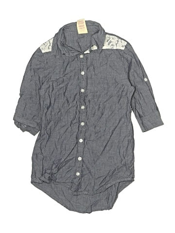 Faded Glory 3/4 Sleeve Button-Down Shirt (view 1)