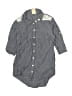 Faded Glory 100% Cotton Gray 3/4 Sleeve Button-Down Shirt Size 4 - 5 - photo 1