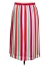 J.Crew 100% Polyester Stripes Red Casual Skirt Size 6 - photo 2
