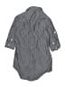 Faded Glory 100% Cotton Gray 3/4 Sleeve Button-Down Shirt Size 4 - 5 - photo 2