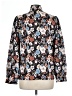 Unbranded Floral Blue Long Sleeve Blouse Size L - photo 2
