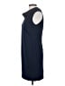 Pure Amici Solid Blue Casual Dress Size S - photo 5