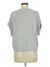Vince Camuto Silver Short Sleeve Top Size M - photo 2