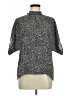 Angashion Polka Dots Black Short Sleeve Blouse Size M - photo 1