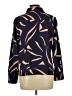 Worthington 100% Polyester Print Purple Long Sleeve Blouse Size L (petite) - photo 2