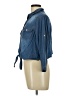 Unbranded Blue 3/4 Sleeve Button-Down Shirt Size L - photo 5