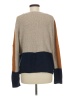 Pinque Color Block Tan Pullover Sweater Size M - photo 2