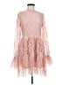 Boohoo 100% Polyester Pink Cocktail Dress Size 8 - photo 1