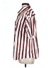 Unbranded Stripes Burgundy Short Sleeve Blouse Size L - photo 5
