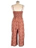 Lily Rose 100% Rayon Hearts Brown Jumpsuit Size L - photo 2