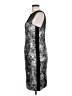 Vera Wang Graphic Silver Cocktail Dress Size 12 - photo 5