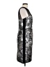 Vera Wang Graphic Silver Cocktail Dress Size 12 - photo 4