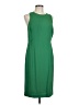 Ann Taylor 100% Polyester Solid Green Cocktail Dress Size 12 - photo 1
