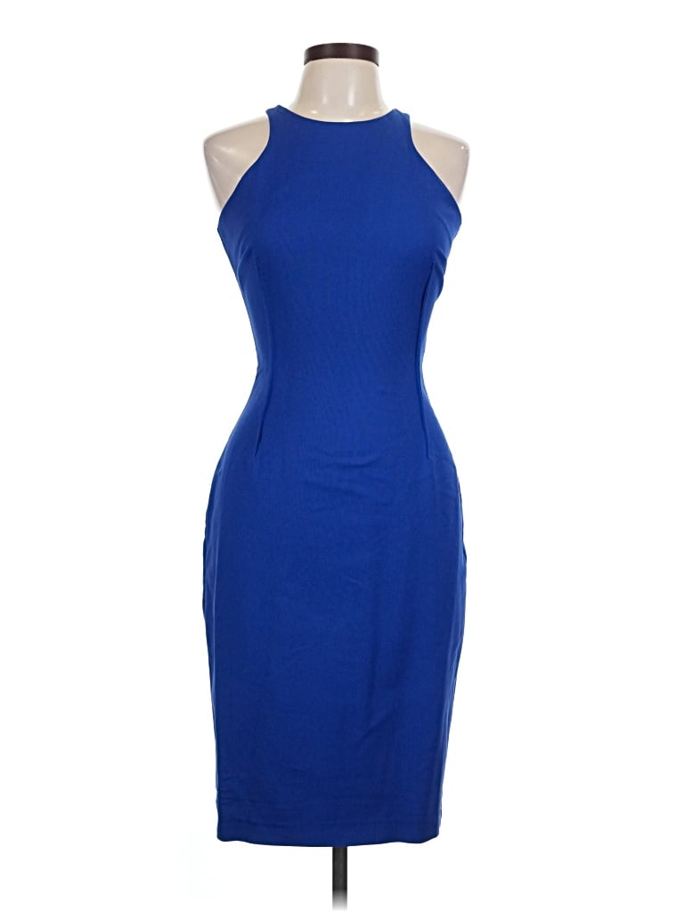 Pre-owned Zara Cocktail Dress In Blue