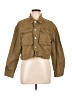 Avec Les Filles 100% Cotton Tan Green Jacket Size L - photo 1