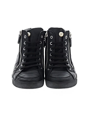Chanel Leather CC High Top Sneakers (view 2)