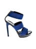 Fendi Blue Elastic Platform Ankle Strap Sandals  Size EU 39 1/2 - photo 1
