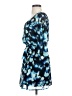 THREE PINK HEARTS 100% Polyester Print Blue Cocktail Dress Size XS - photo 5