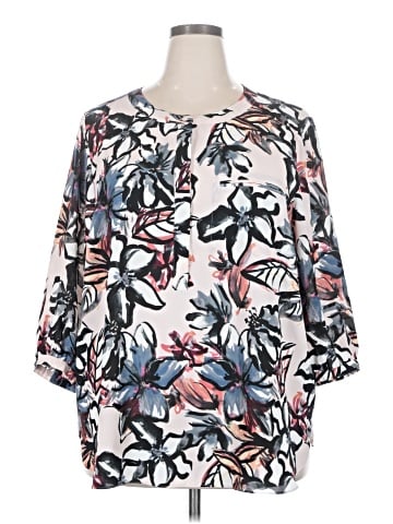 Not Your Daughter's Jeans 3/4 Sleeve Blouse (view 1)