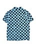Hurley Checkered-gingham Blue Short Sleeve Button-Down Shirt Size 10 - 12 - photo 2