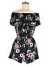 Derek Heart Floral Black Romper Size M - photo 1