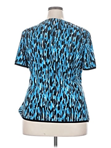 JM Collection Short Sleeve Blouse (view 2)