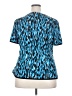 JM Collection Blue Short Sleeve Blouse Size 2X - photo 2