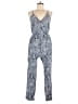Love Tree 100% Rayon Paisley Blue Jumpsuit Size M - photo 1