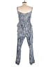 Love Tree 100% Rayon Paisley Blue Jumpsuit Size M - photo 2