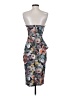 ASOS Floral Gray Green Cocktail Dress Size 4 - photo 2