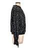 Sanctuary 100% Rayon Polka Dots Black Long Sleeve Blouse Size L - photo 4