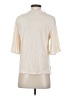 AUW 100% Polyester Ivory Short Sleeve Blouse Size S - photo 2