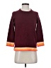 J.Crew 100% Wool Color Block Burgundy Wool Pullover Sweater Size XS - photo 1
