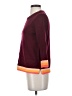 J.Crew 100% Wool Color Block Burgundy Wool Pullover Sweater Size XS - photo 5