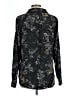 Maurices 100% Polyester Print Black Long Sleeve Blouse Size L - photo 2