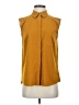 Athleta Color Block Gold Sleeveless Button-Down Shirt Size S - photo 1