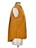 Athleta Color Block Gold Sleeveless Button-Down Shirt Size S - photo 4