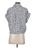 Fate Animal Print Gray Short Sleeve Blouse Size S - photo 2