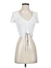 Unbranded White Short Sleeve Top Size XS - photo 1