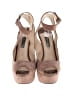 Prada Tan Pink Suede Peep Toe Platform Pumps Size EU 39 - photo 2