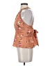 Express 100% Polyester Orange Sleeveless Blouse Size S - photo 5