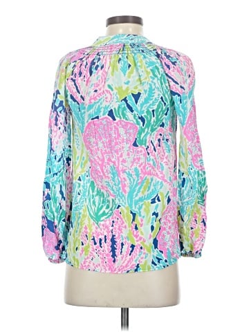 Lilly Pulitzer 3/4 Sleeve Silk Top (view 2)