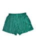 Shein 100% Polyester Metallic Green Shorts Size 8 - 10 - photo 1
