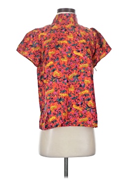 J.Crew Collection Short Sleeve Silk Top