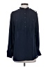 Express 100% Polyester Blue Long Sleeve Blouse Size XS - photo 1